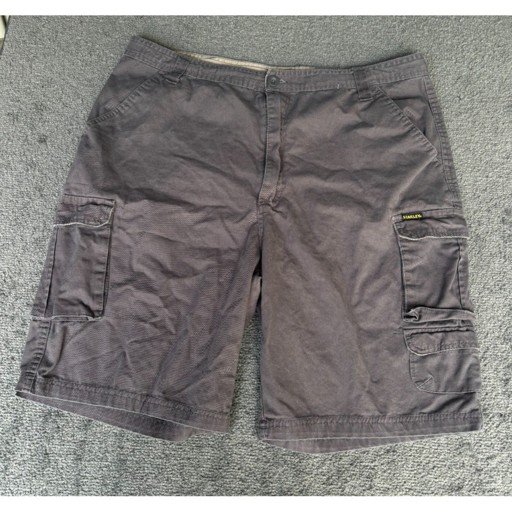 Stanley Cargo Shorts Men's Size 36 Gary 100% Cotton Zip Fly Outdoor Pockets‎